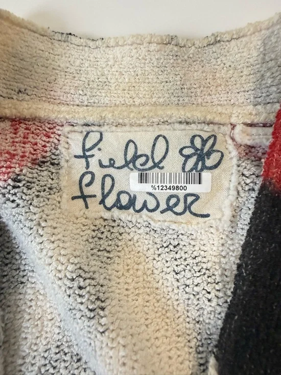 Anthropologie Field Flower Cardigan Cotton Blend Size S - Picture 7 of 7